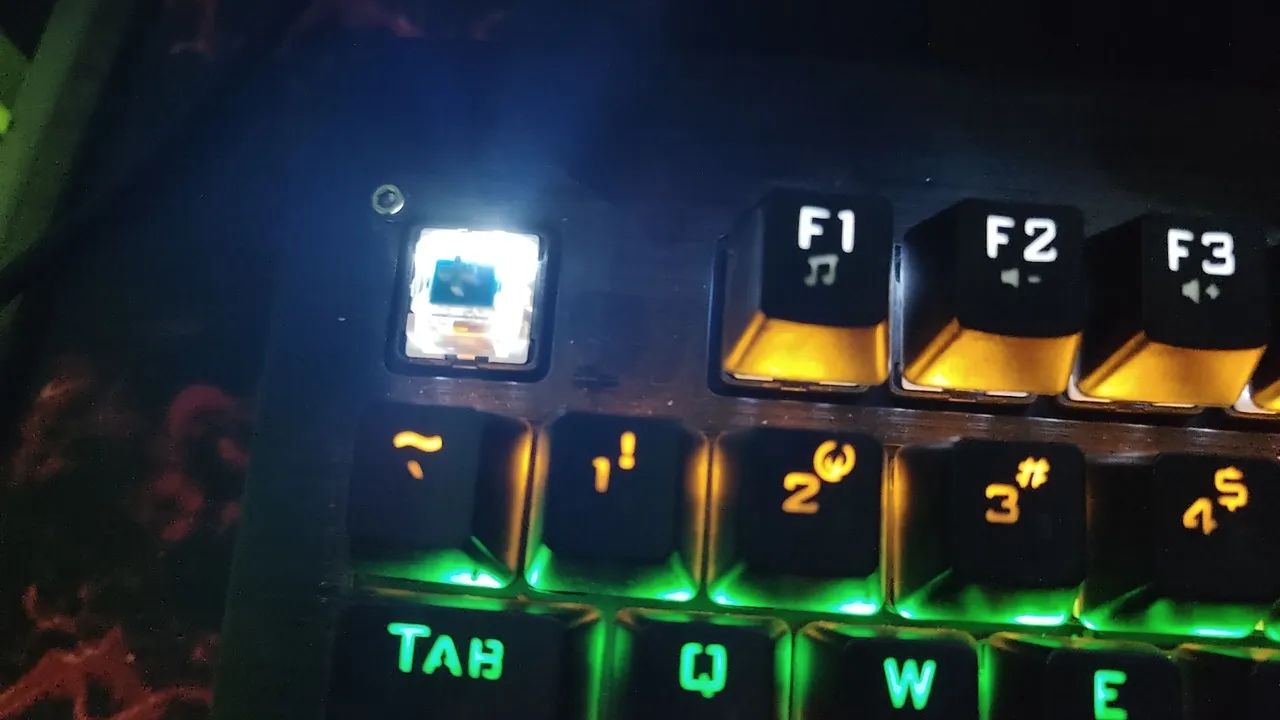 TECLADO MECÂNICO GAMER BRIWAX SWITCH BLUE LAYOUT US  - Foto 2