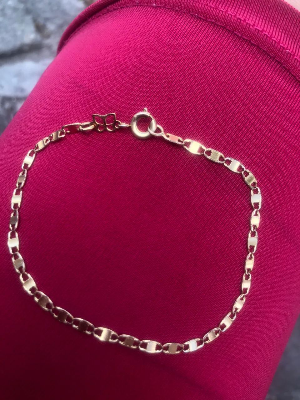 Cordão +pulseira folheado a ouro Romane  - Foto 2
