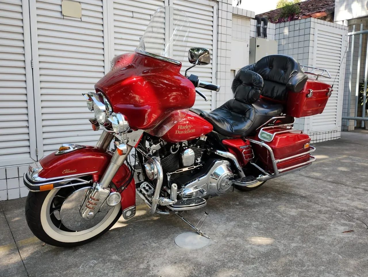 Electra Glide Classic Evolution 1991 placa preta de coleção  - Foto 4