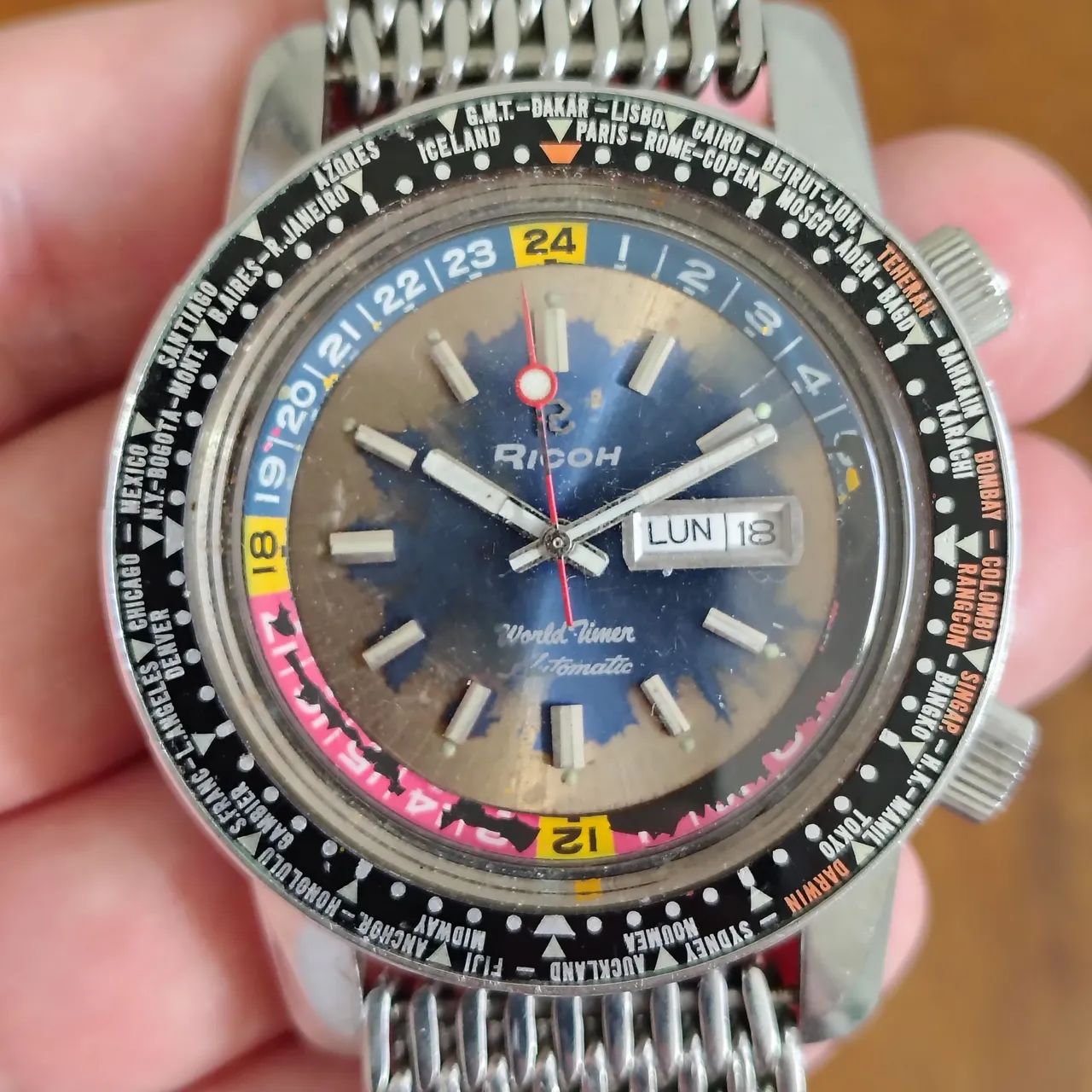 Relogio Ricoh Worldtime 1970s - Foto 2