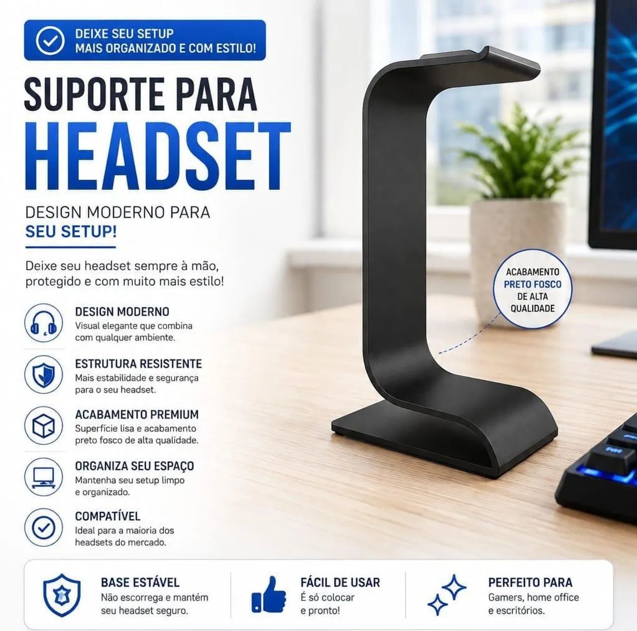 Suporte para Headset!!!
