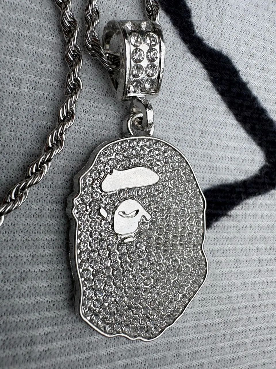 Colar prata bape  - Foto 2