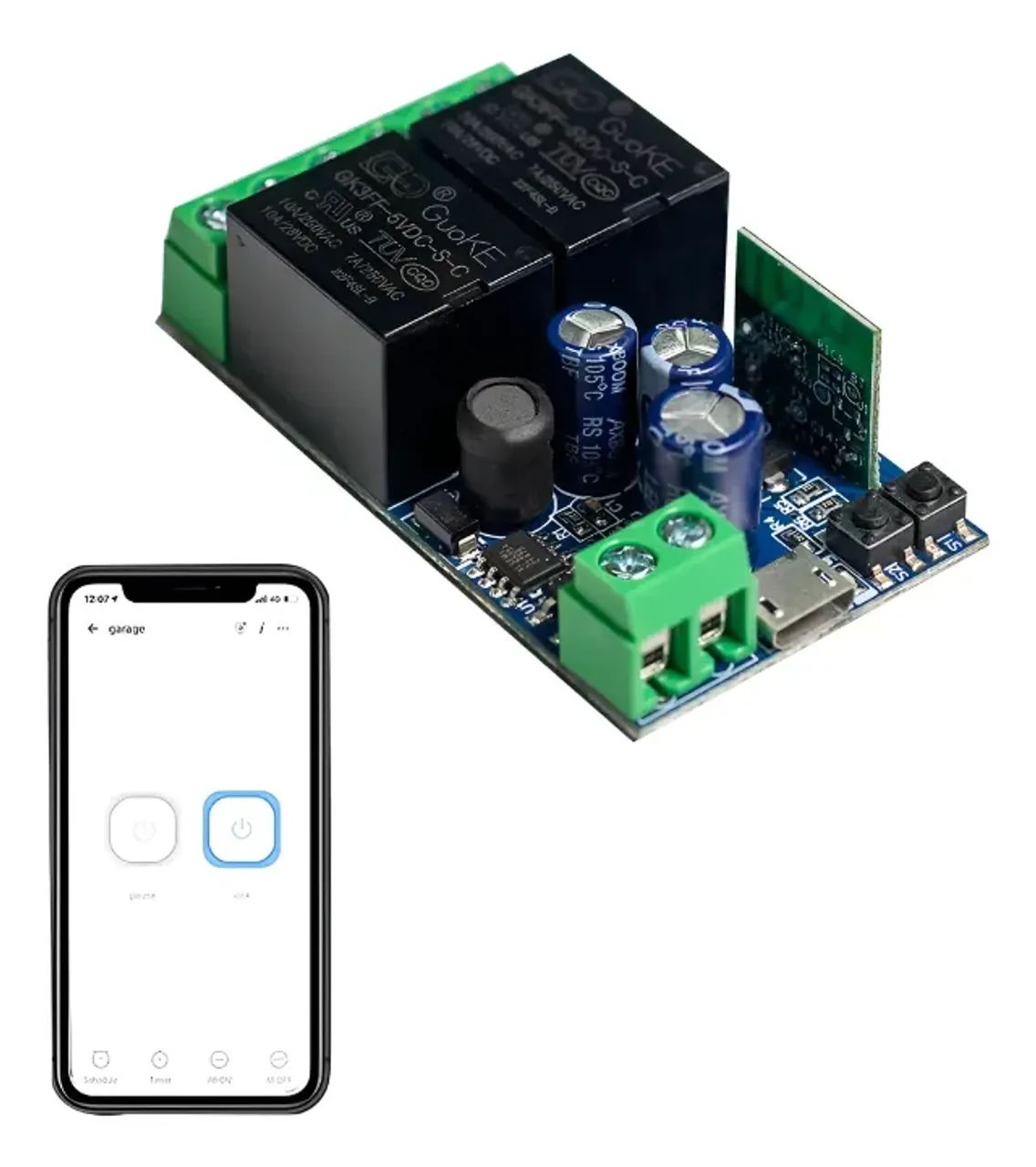 Módulo Relé Inteligente Wifi 2 canais
