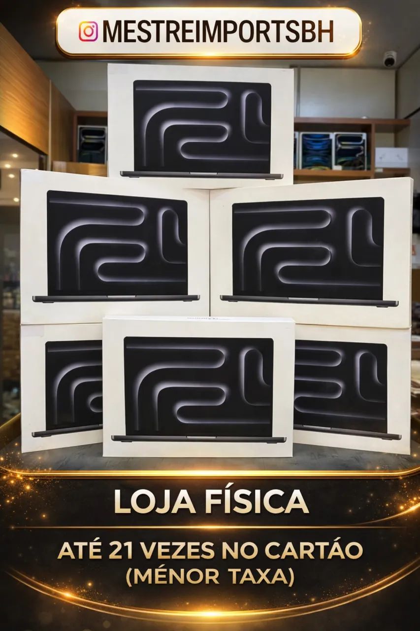 MacBook Pro M4 Pro 24 De Ram 1TB 14Pol (NOVO) LOJA FÍSICA LOURDES - BH 