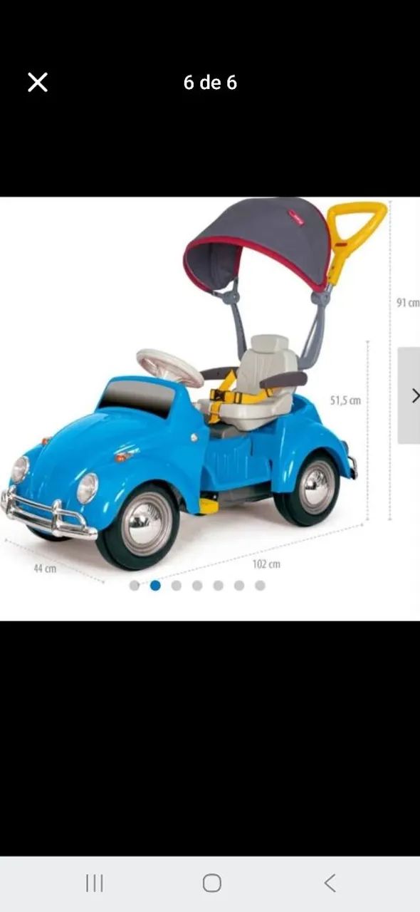 Fusca infantil de pedal - Foto 5