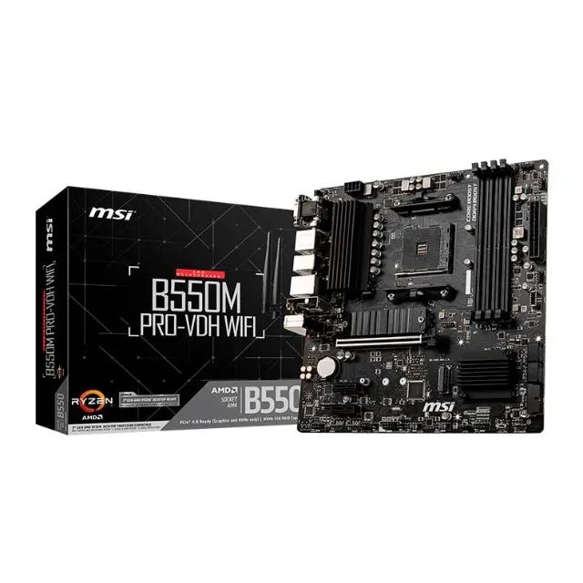 Placa-Mãe MSI B550M PRO-VDH WiFi - Nova, com Garantia