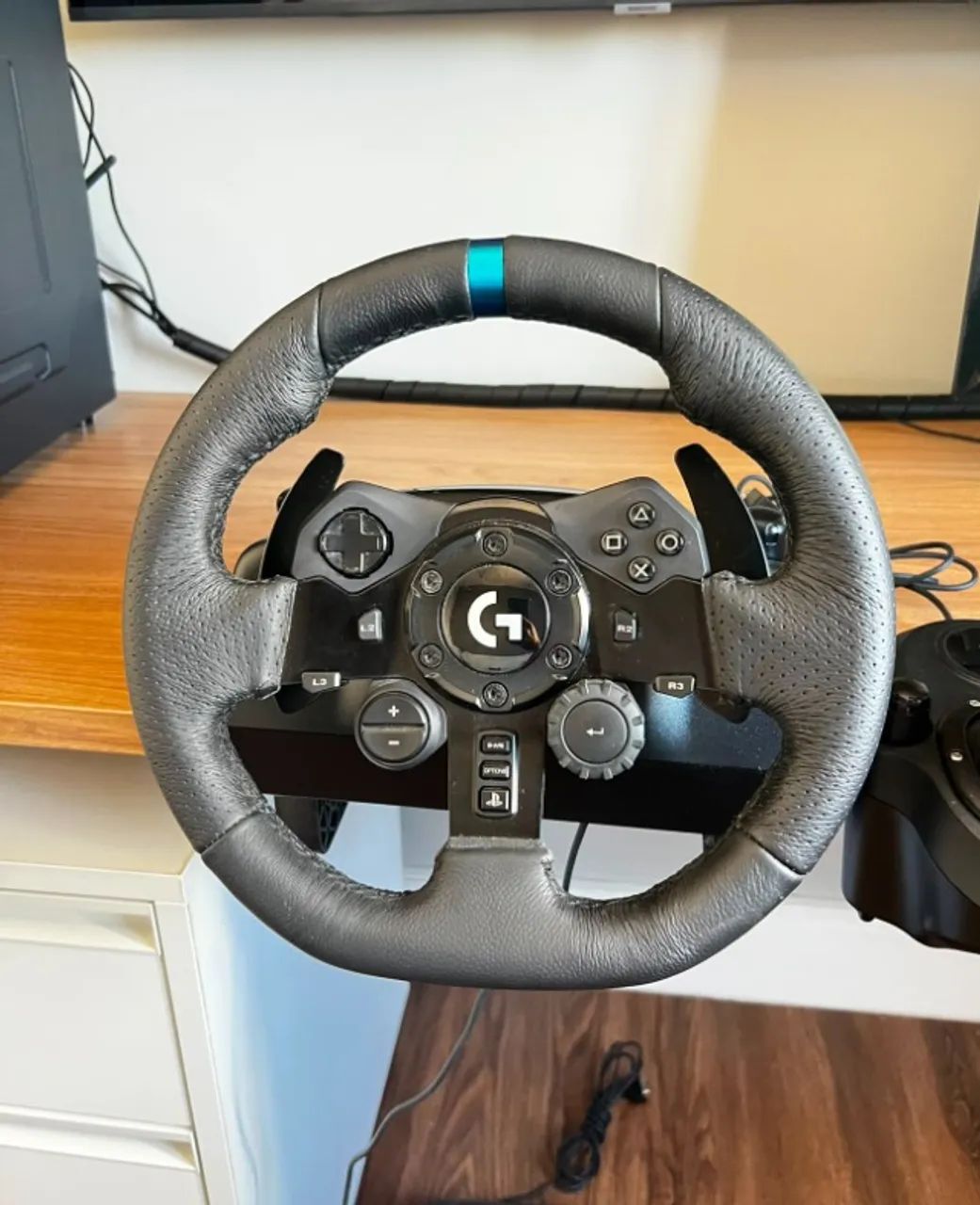 Logitech G923 + Câmbio | PS5, PS4 e PC | Excelente Estado - Foto 4