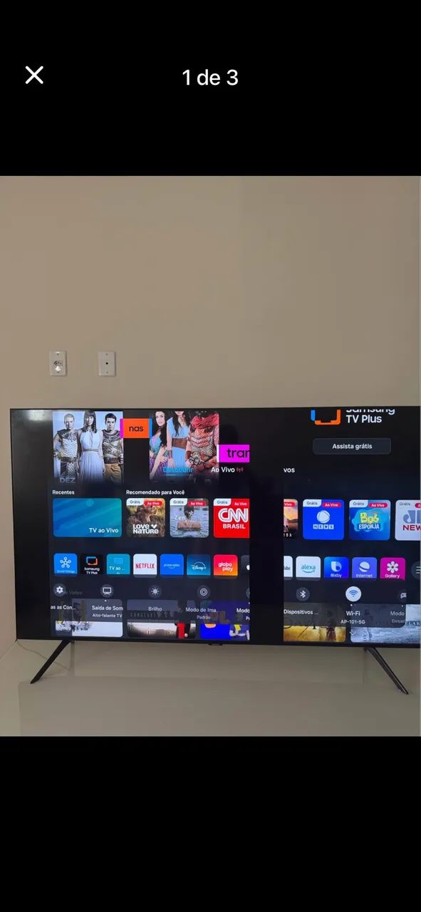 Tv smart led Samsung cristal 58 polegadas (tela está com defeito) - Foto 2