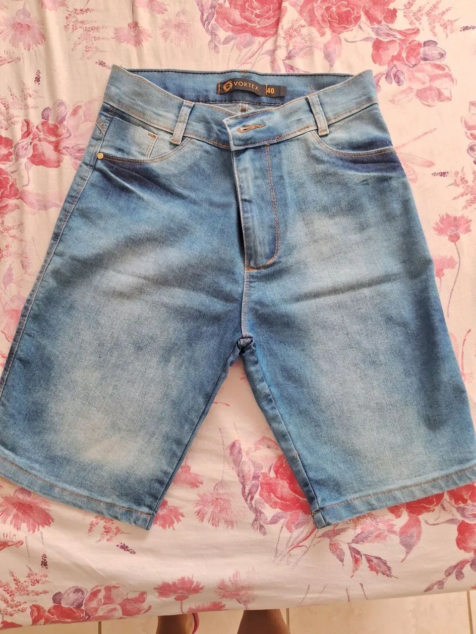 Bermuda jeans feminina nova