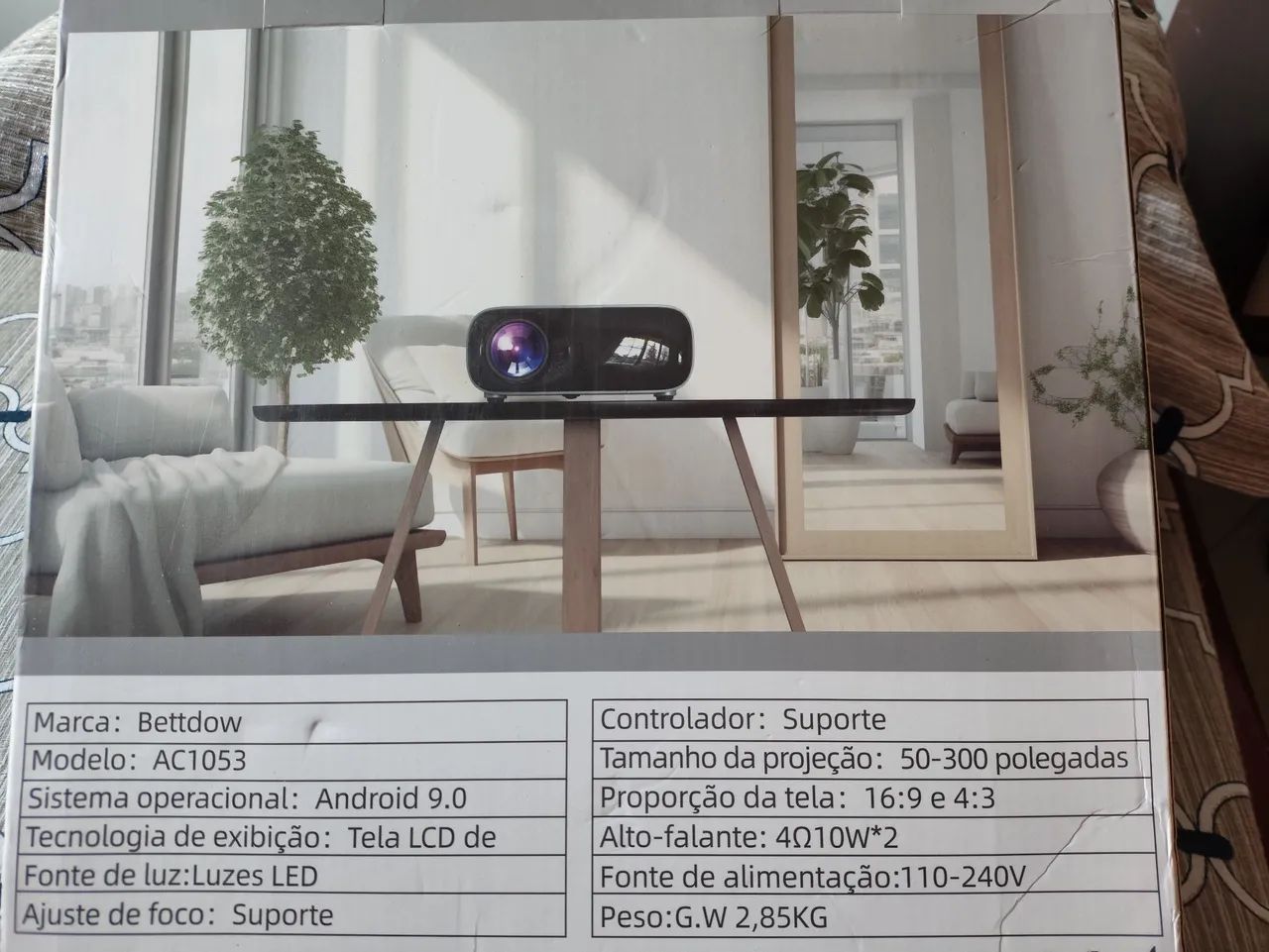 projeto bettdow ultra HD 4k 1080P modelo AC1053 novo sem uso