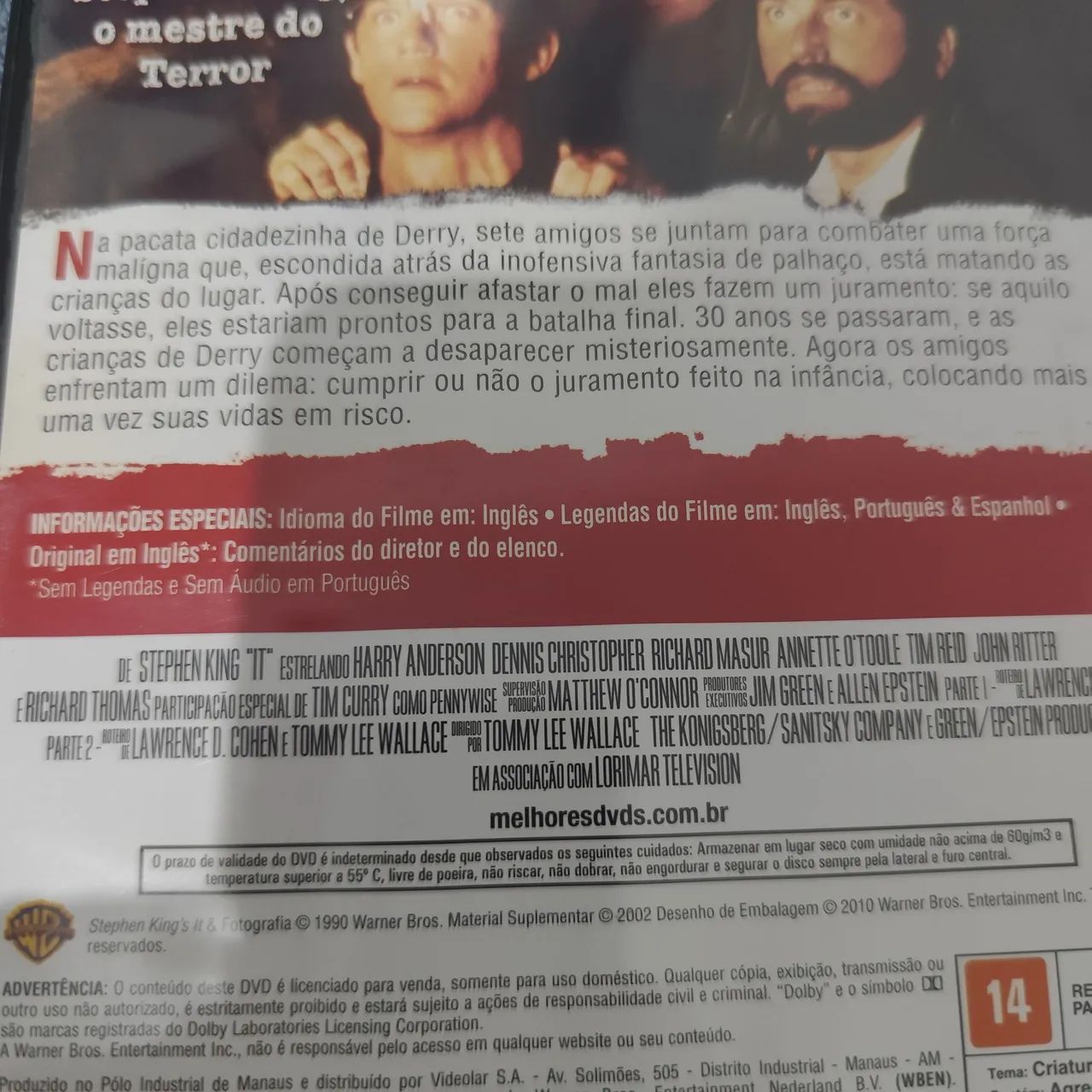 DVD IT - A Obra Prima do Medo de Stephen King (1990) - Foto 5