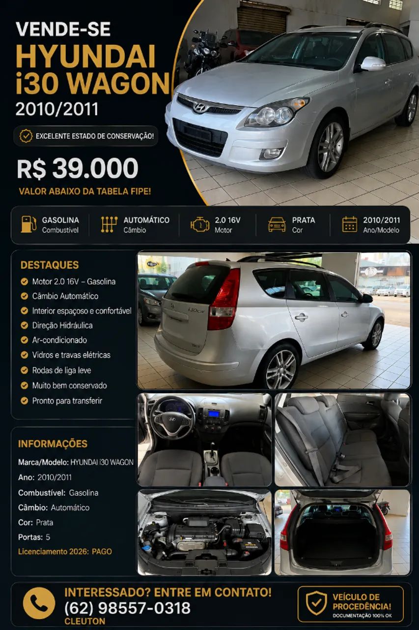 Hyundai I30Cw i30cw 2.0 16V 145cv Aut. 5p 2011