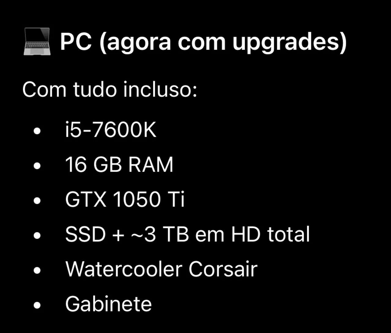 Computador gamer 