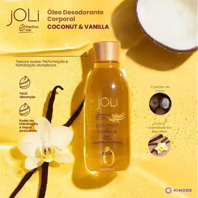 Linha Joli Óleo Desodorante Corporal 200ml  - Foto 2