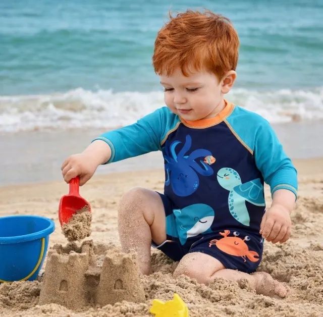 Macacão de Praia Infantil Proteção UVA e UVB - Foto 3