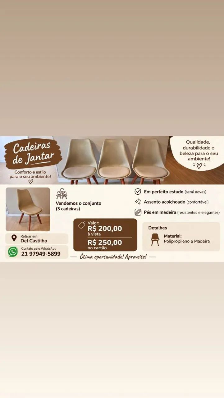 3 cadeiras