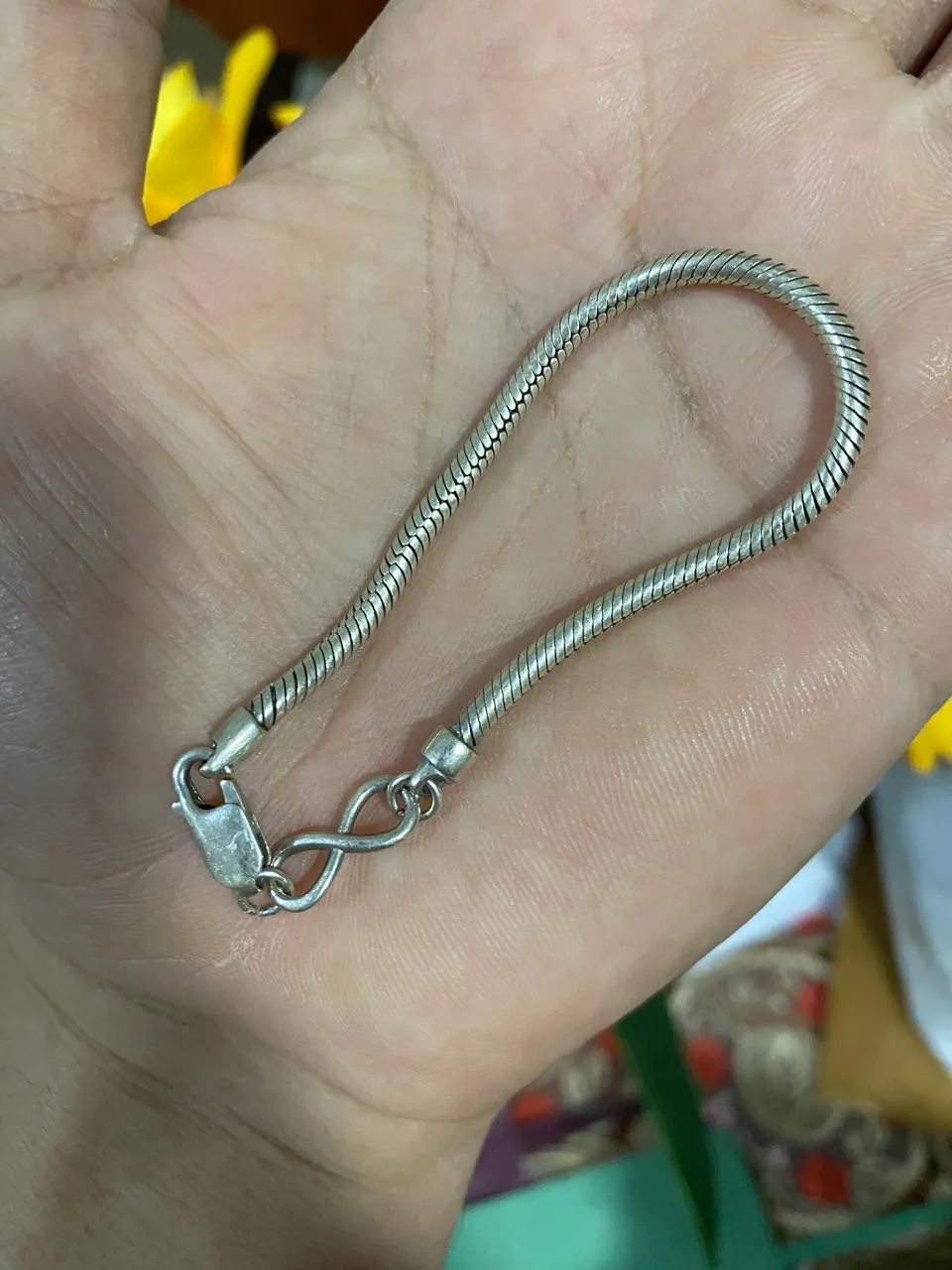 Pulseira de prata Pandora - Foto 4