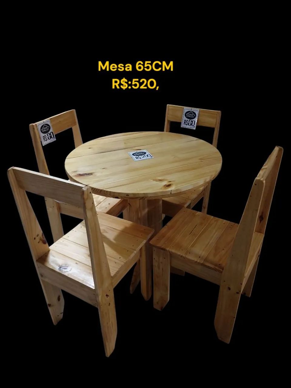 Conjunto de mesa e cadeiras - Foto 3