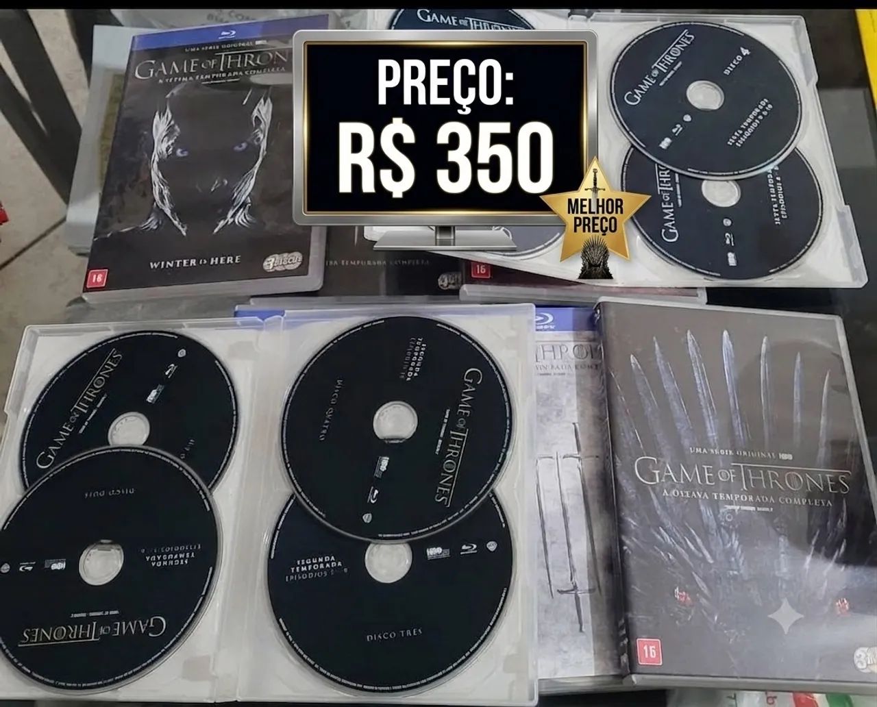 COLEÇÃO GAME OF THRONES EM DVD (LACRADA)  - Foto 4