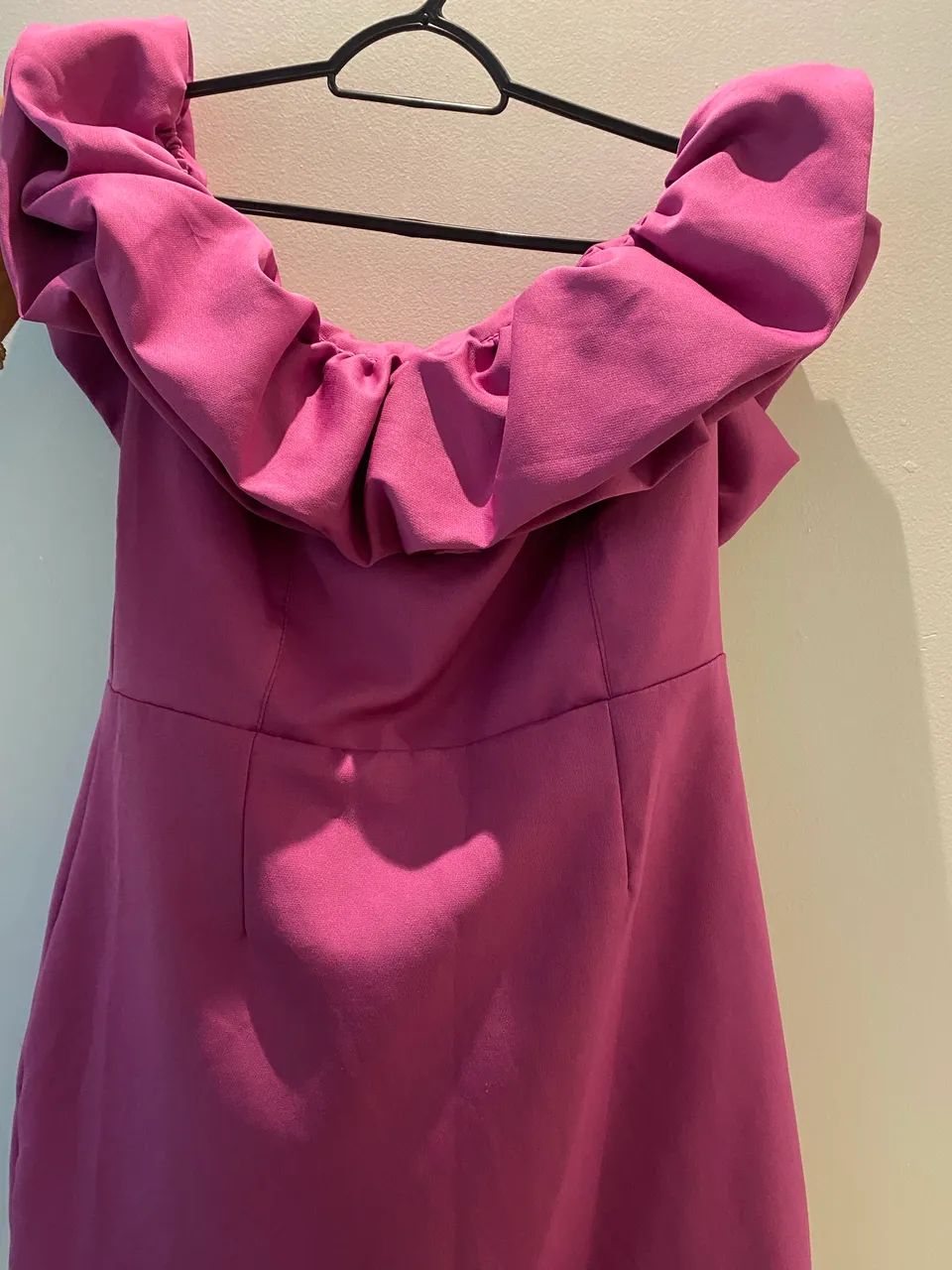 Vestido rosa curto com babado  - Foto 3