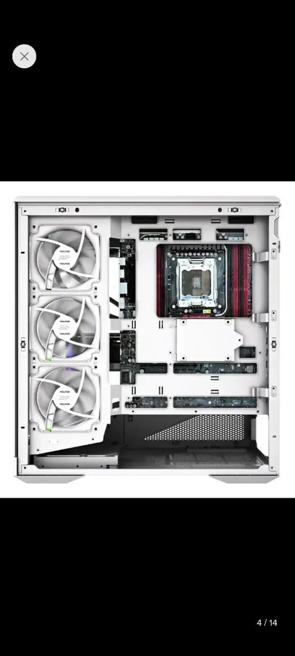 Gabinete Gamer Round5 IceBox White - Foto 5