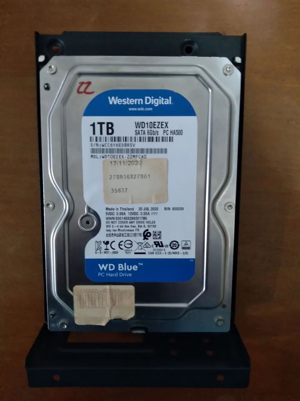 HD Sata WD 1 Tera 3,5 (Perfeito) - Foto 2
