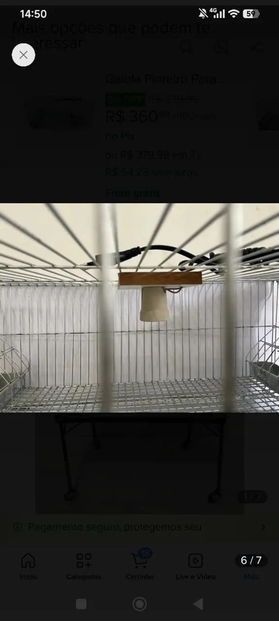 Gaiola para criar codornas/ pintinhos  - Foto 3
