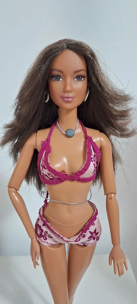 Barbie praia antiga usada 1999