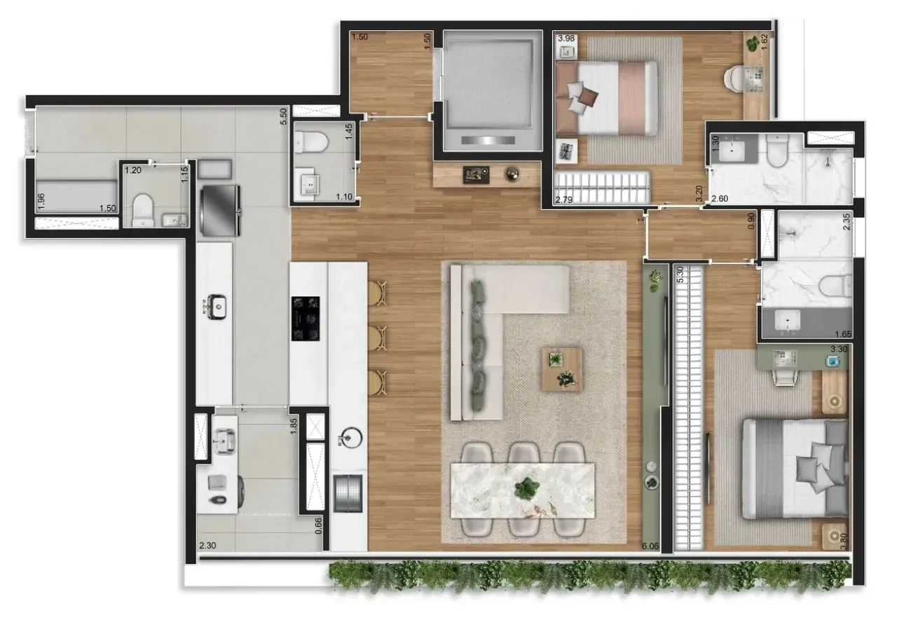 PLANTA 123m²