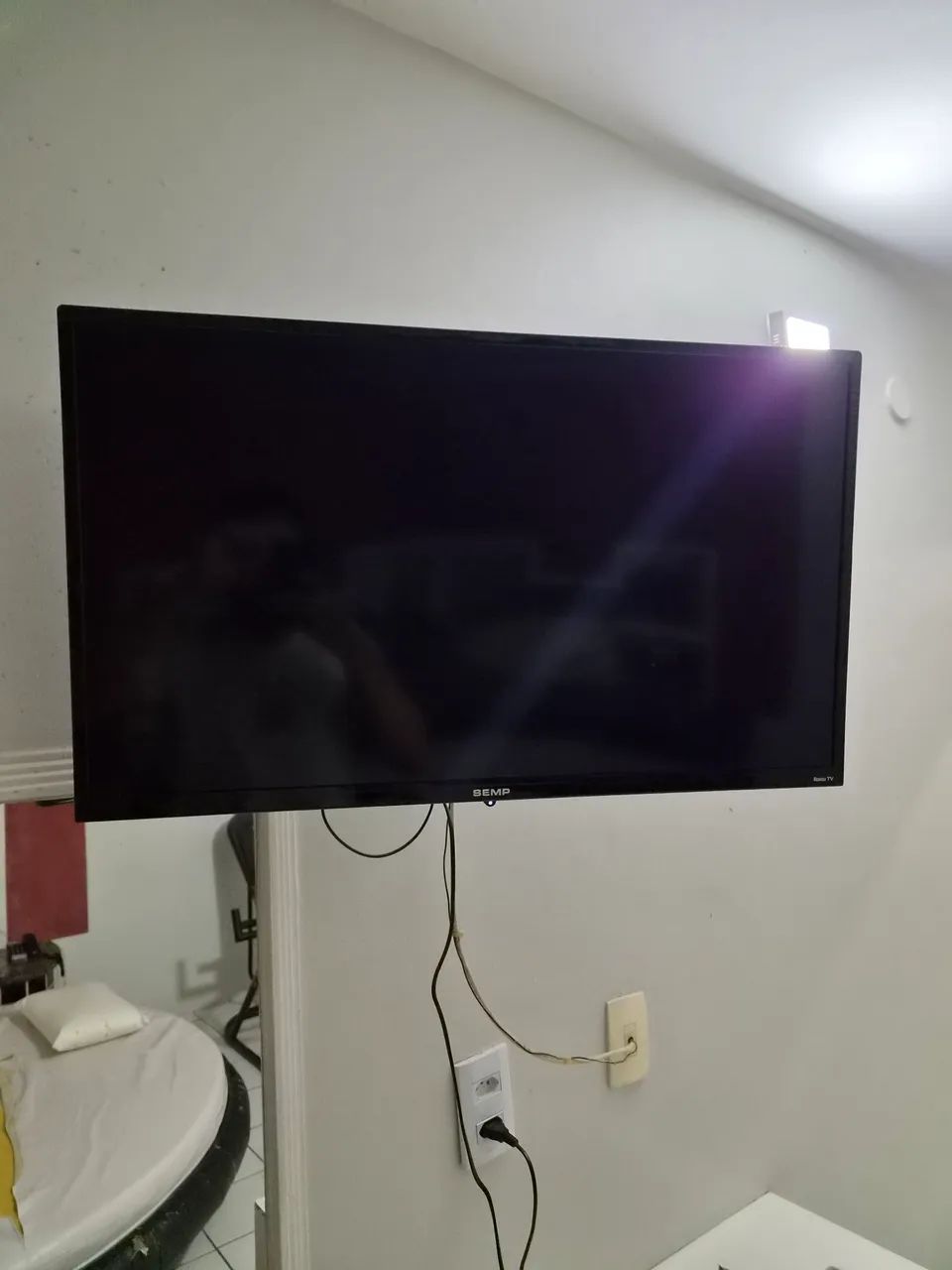 TV Samsung 32 Polegadas Convencional + Controle e Suporte de Parede - Foto 5