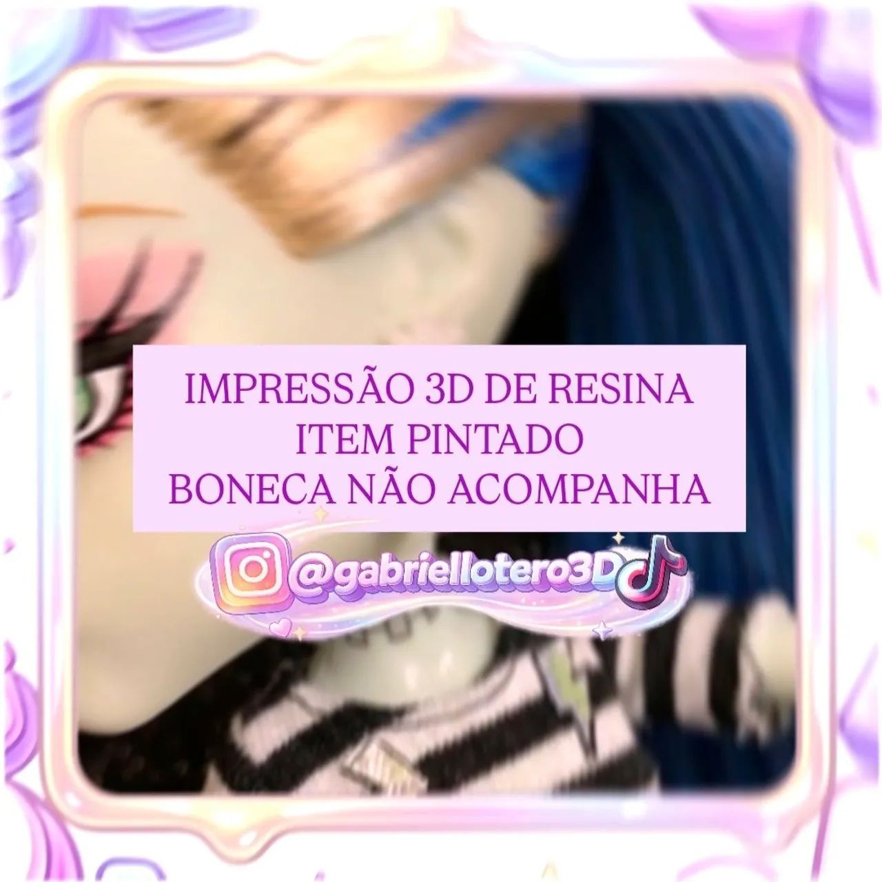Brincos para a boneca Monster High Cupido Básica - impressão 3D - Foto 2