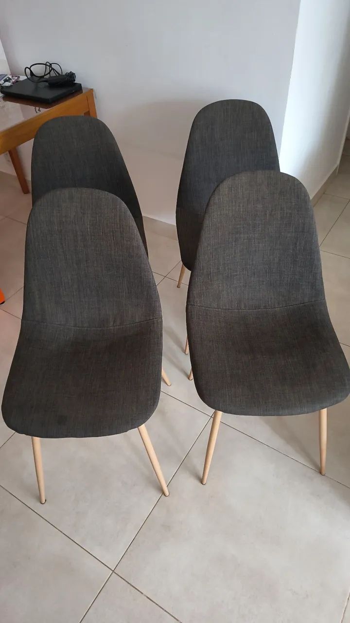 4 Cadeiras de Jantar Eames em Linho da Abracasa - Foto 3