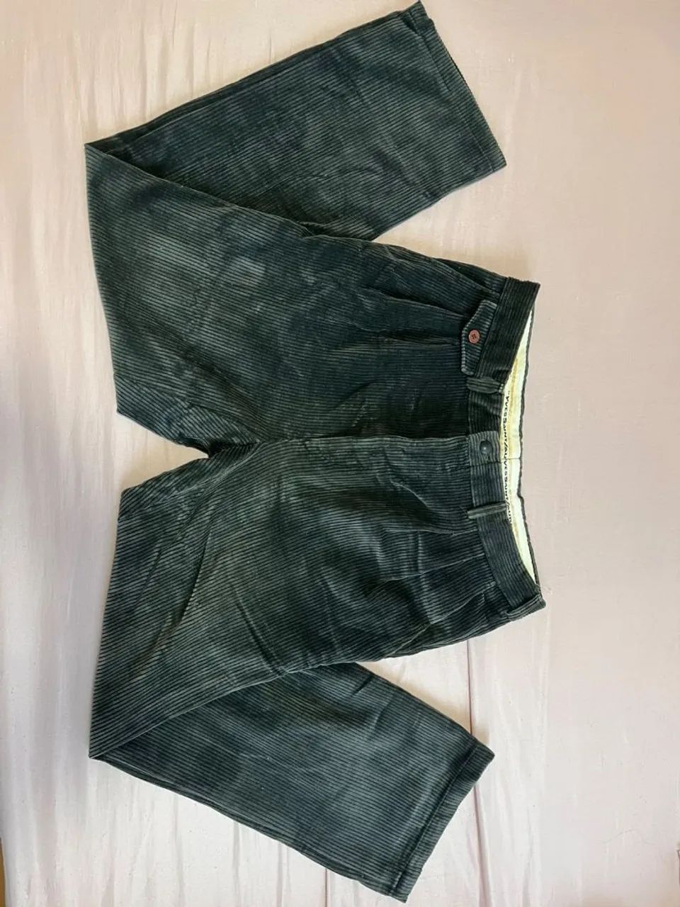 Calça vintage Yves Saint Laurent veludo canelado 38 - Foto 4
