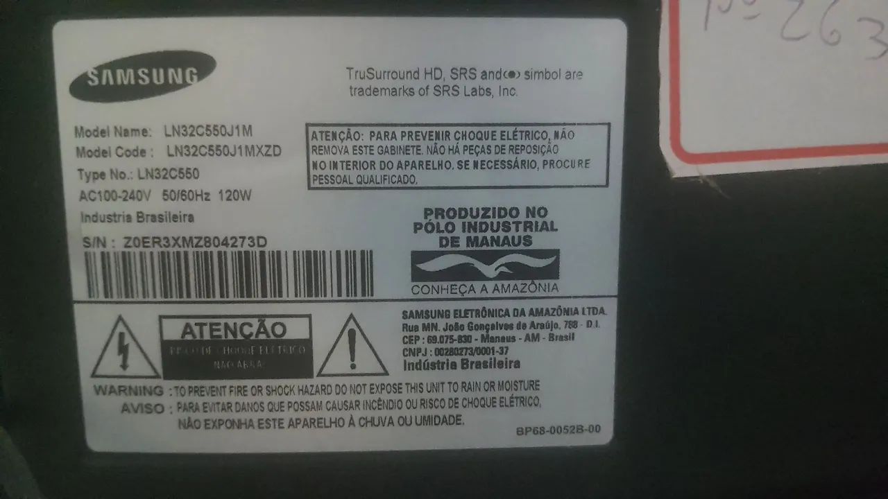 Televisão Samsung 32" com defeito - Foto 4