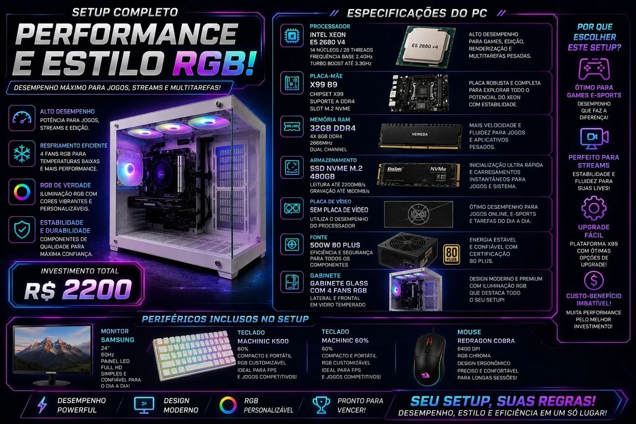 Pc gamer completo 