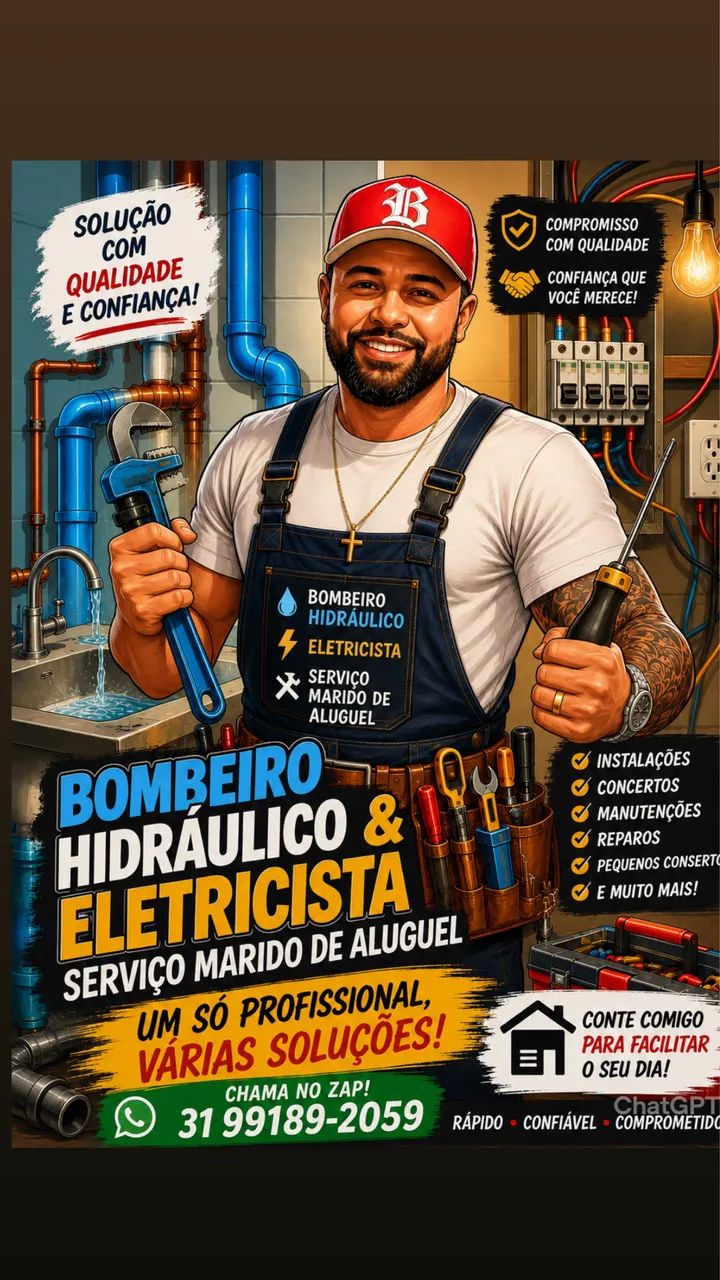 Marido de aluguel serviços de eletricidade bombeiro hidráulico 