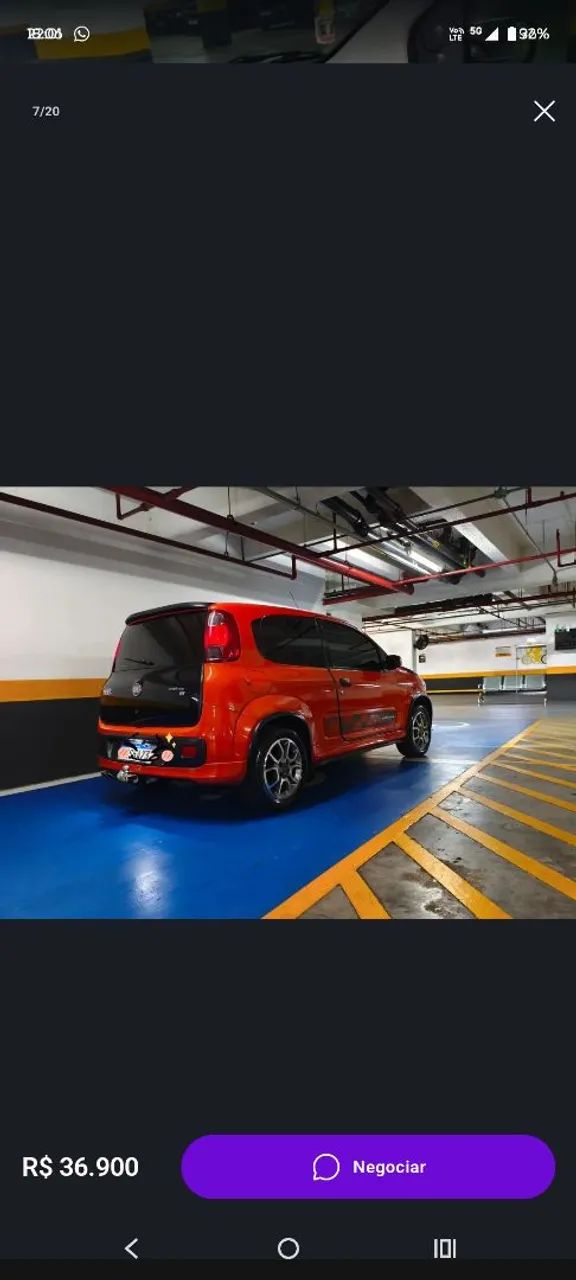 Fiat Uno Sporting 1.4 EVO Fire Flex 8V 2P 2012