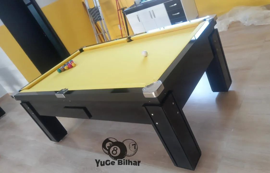 Mesa de bilhar mesa de sinuca com campo de pedra ardósia  - Foto 3