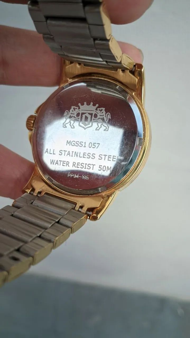 RELÓGIO ORIENT MASCULINO DOURADO - ESTILO CLÁSSICO - Foto 2