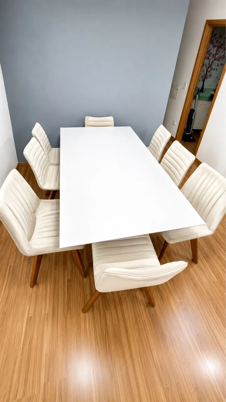 Mesa de Jantar com 8 Cadeiras - Design Moderno - Excelente Qualidade - Foto 2