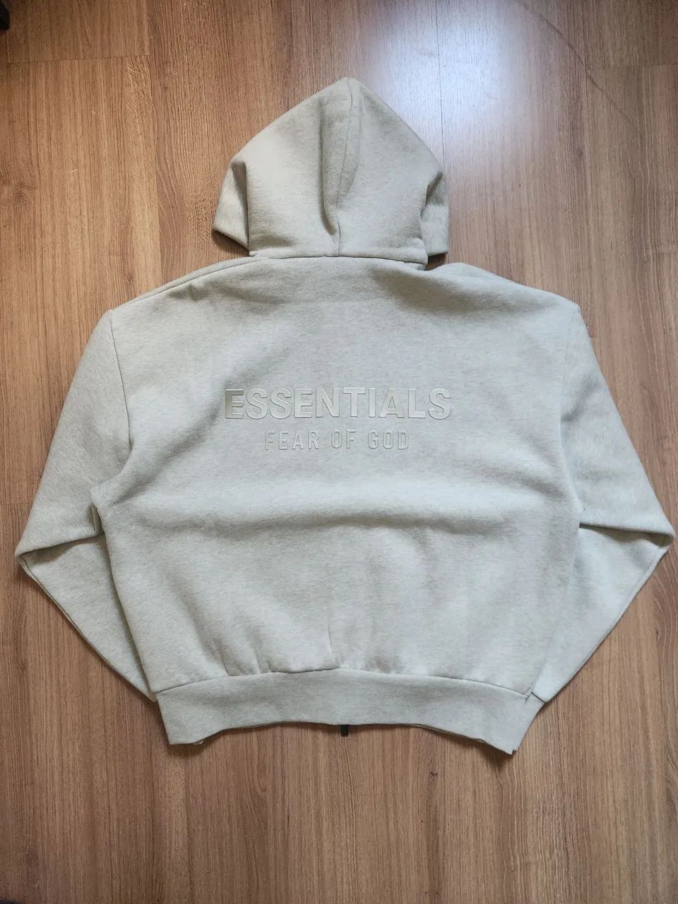 Fear Of God Essentials Grey Double Zip Hoodie - Roupas