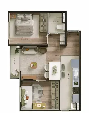 PLANTA 40m²