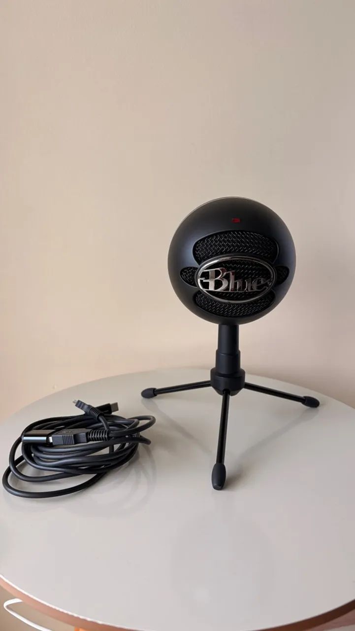 Microfone condensador usb snow ball
