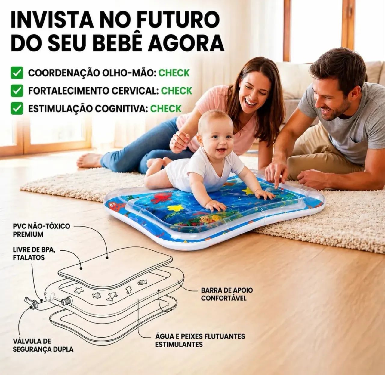 Tapete inflável infantil  - Foto 3