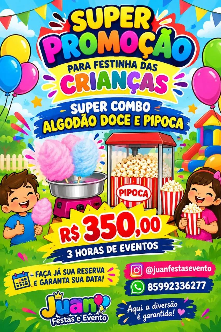 Locação 3 horas de eventos 
