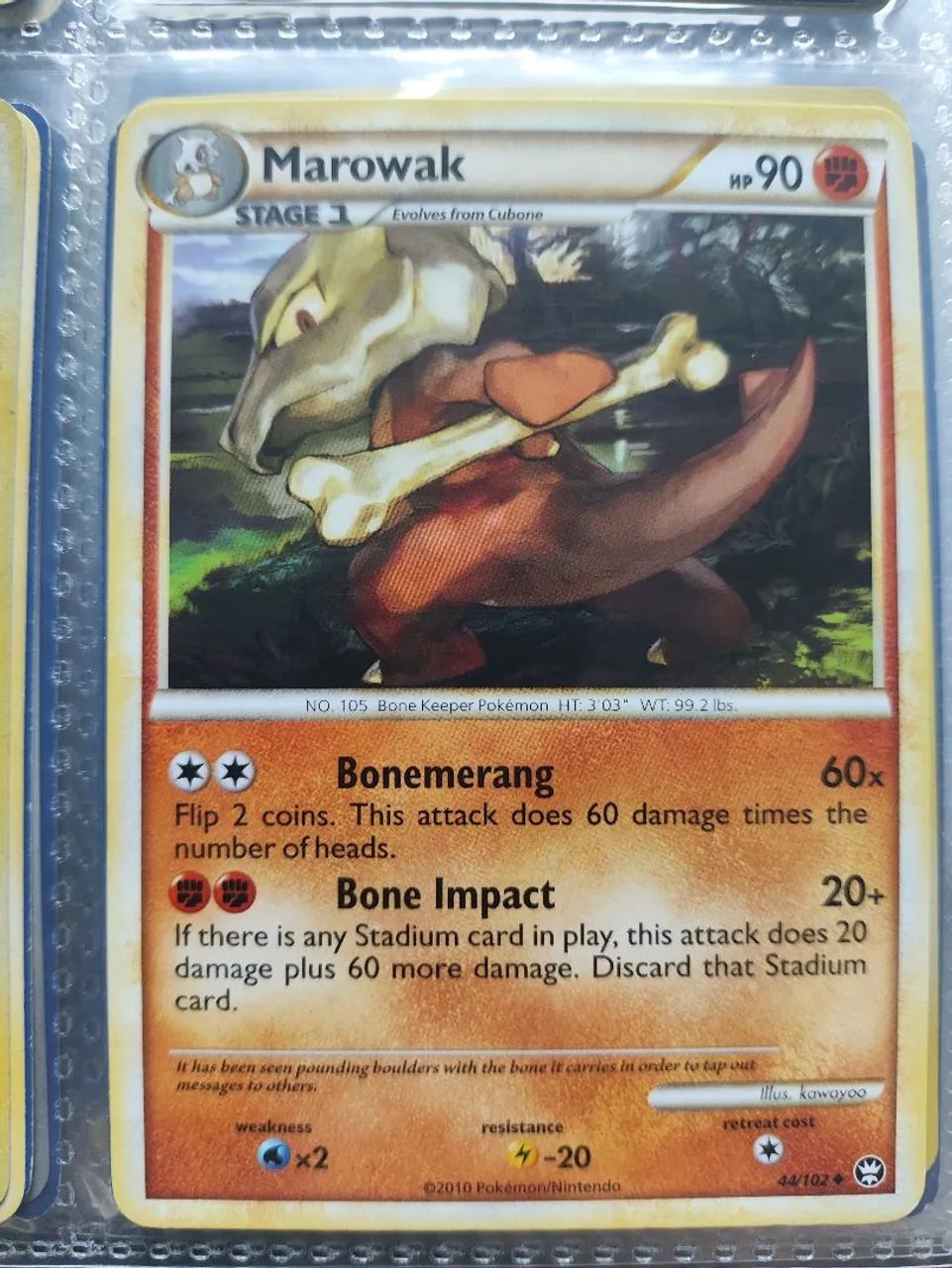 Card pokémon Cubone foil - Foto 2