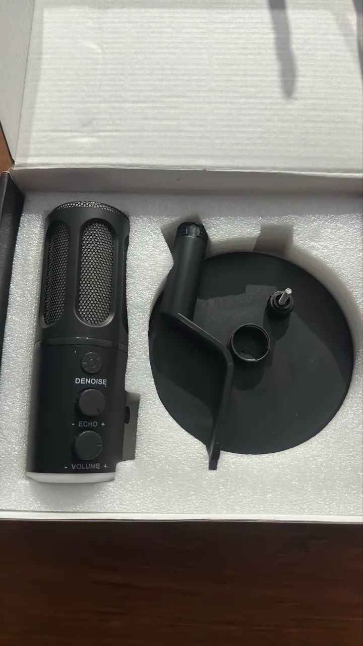 Microfone Gamer Condensador Rgb Para Computador Celular Ps4 - Foto 4