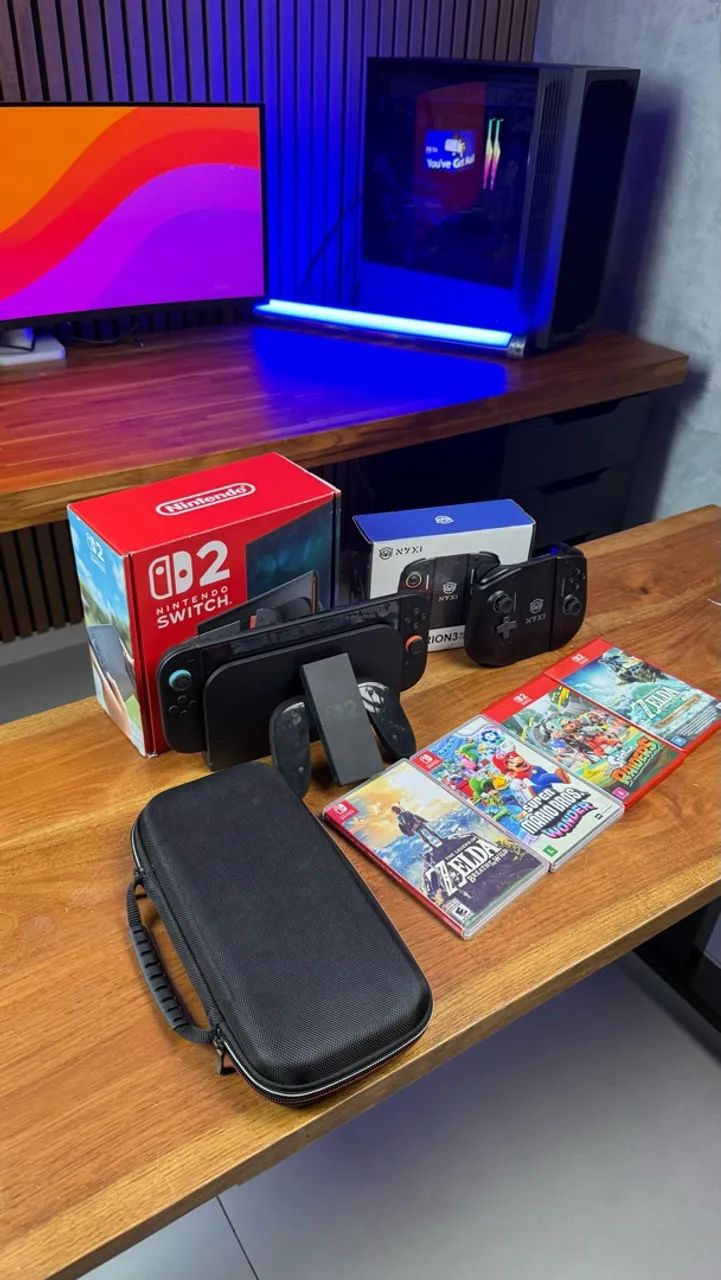 Nintendo Switch 2 com jogos e controle  - Foto 5