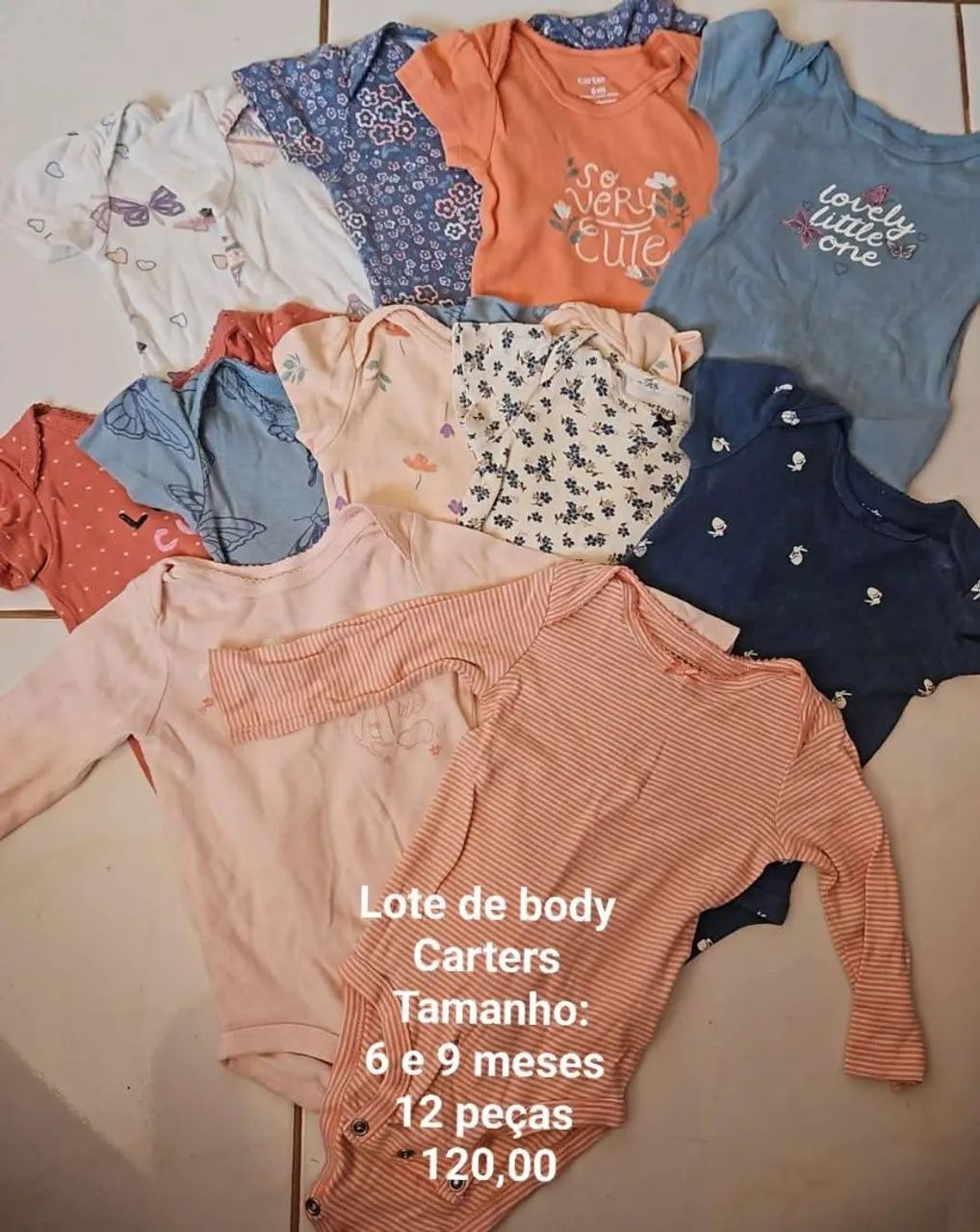 Lote de bodies Carters