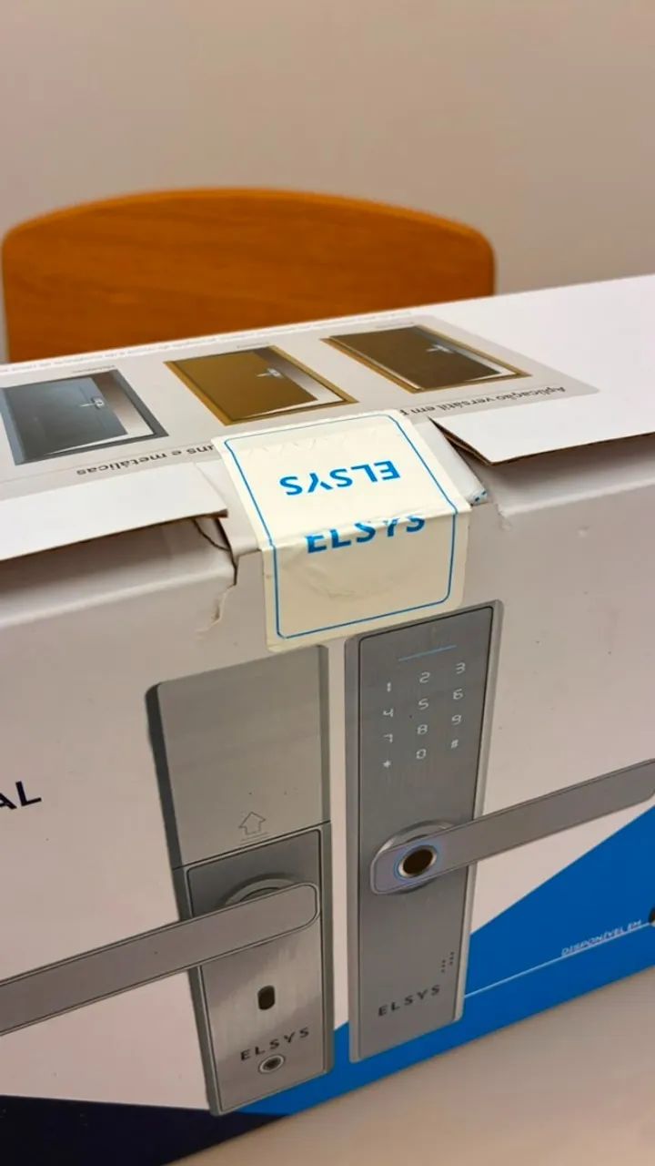 Fechadura Digital Biometria Senha Elsys - Foto 3